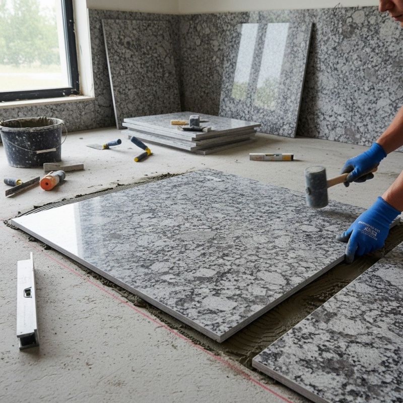 Granite Tile Installation detail